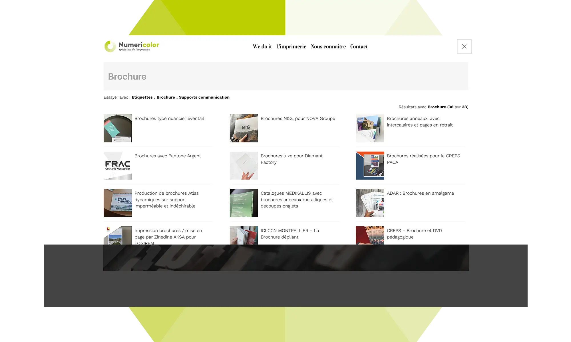 Numericolor — Recherche