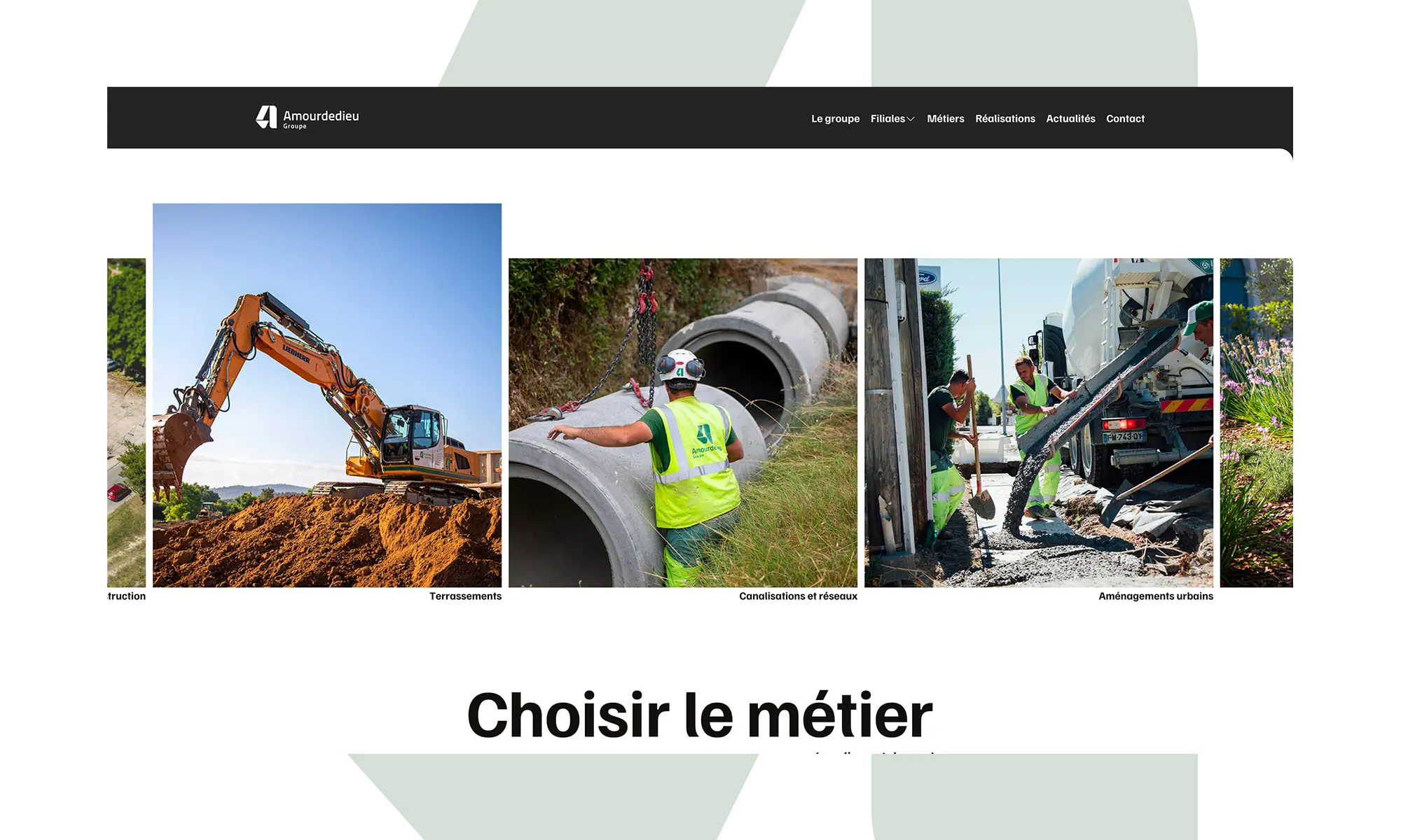 Page métiers Amourdedieu